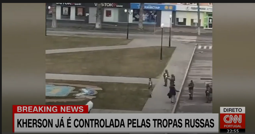 Kherson já é controlada pelas tropas russas .PNG