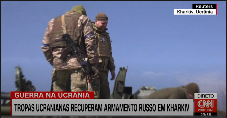 Tropas Ucranianas recuperam armamento russo em Kharkiv.PNG