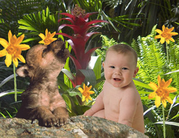 baby wolf and baby.jpg